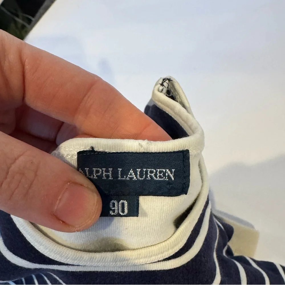 Ralph Lauren Matching Set 6‎ Months Stripe shirt and Basic Cargo Pant